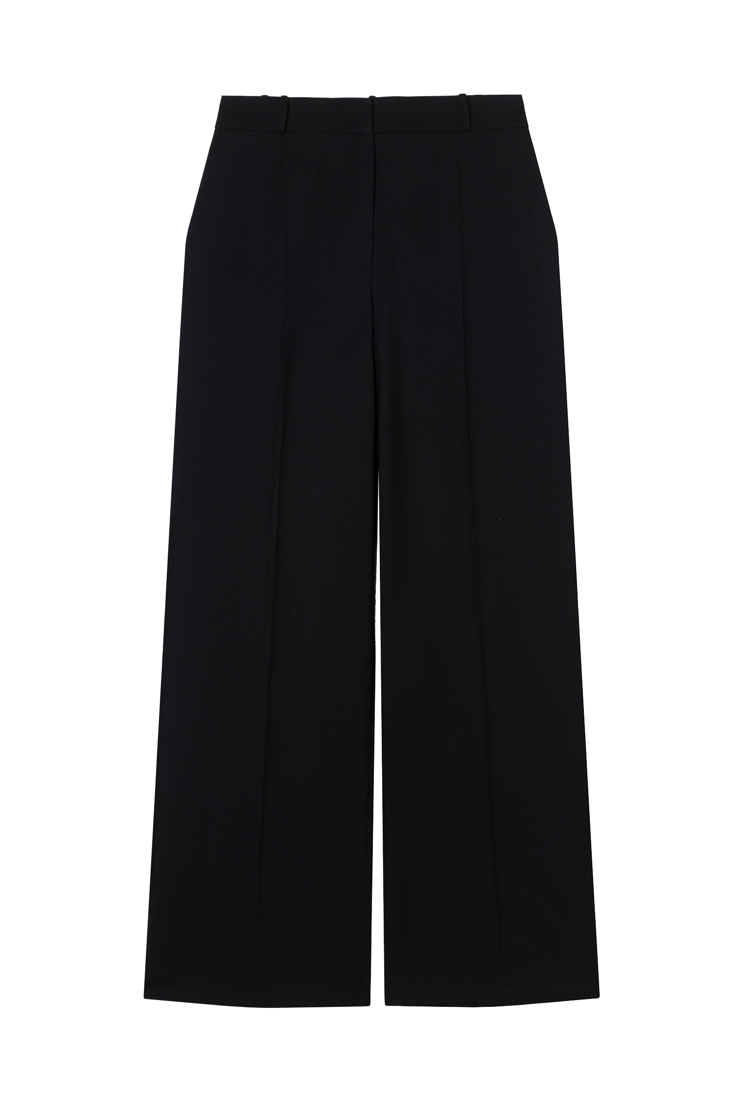 pantalon de tailleur femme twill de laine noir Made in France par Facettes Studio