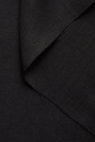 zoom matière twill de lin et viscose noir - Facettes Studio