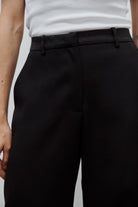 pantalon de smoking femme grain de poudre noir Made in France par Facettes Studio