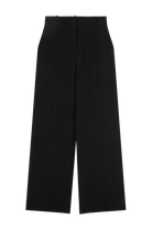 pantalon de tailleur femme en toile de lin lavé noir Made in France par Facettes Studio