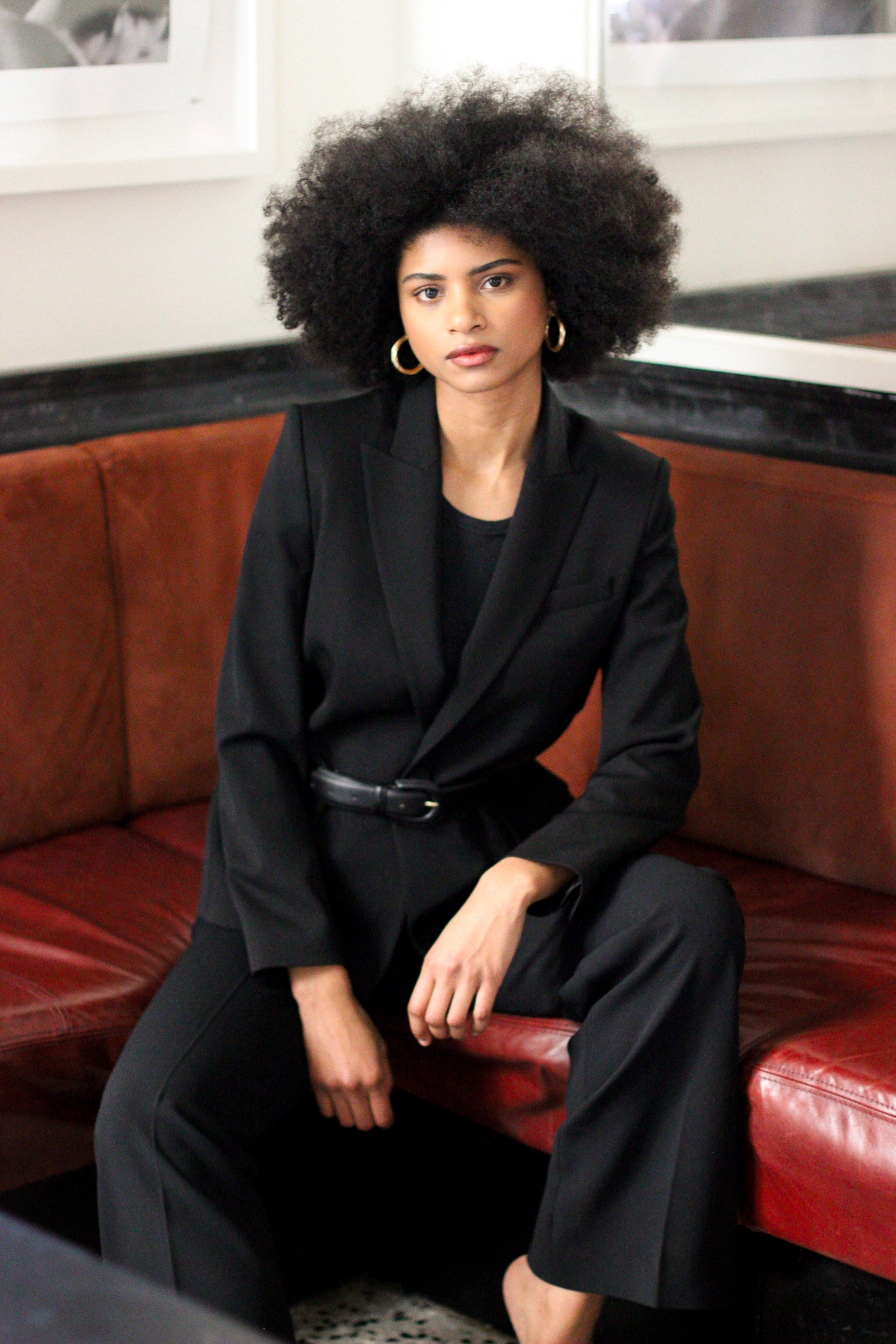 lookbook day to night veste noire femme made in France par Facettes Studio
