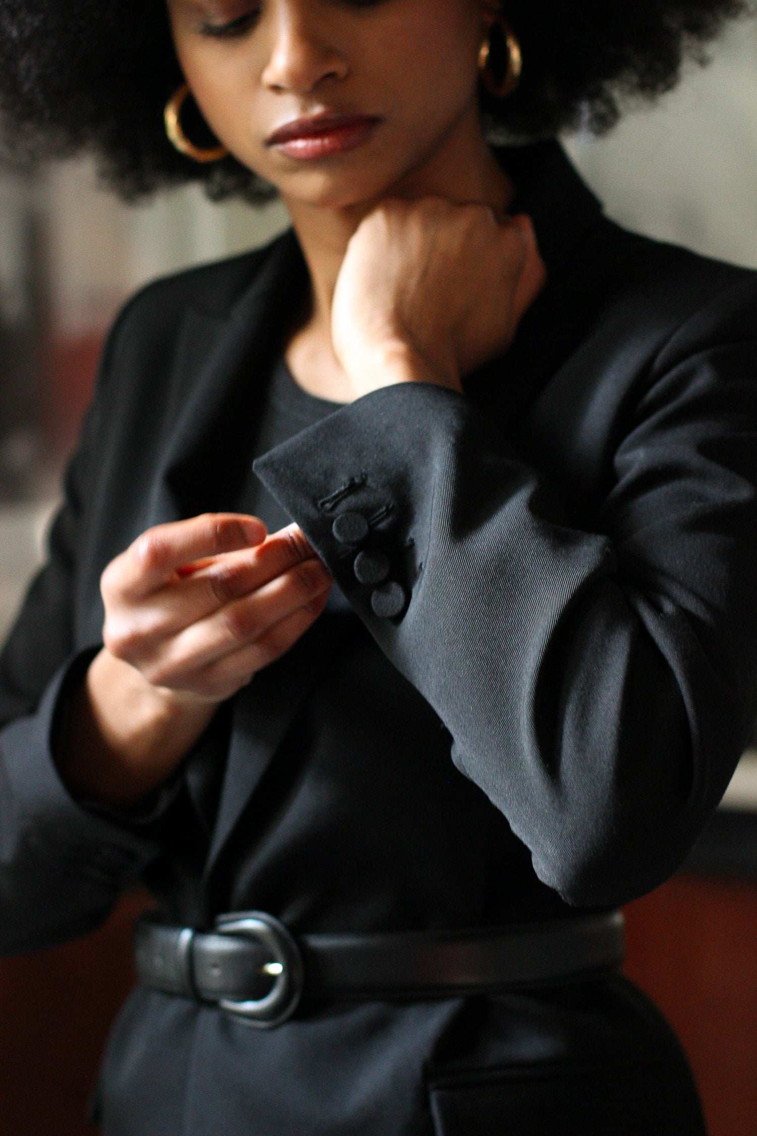 lookbook day to night veste noire femme made in France par Facettes Studio